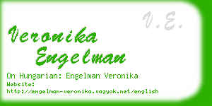 veronika engelman business card